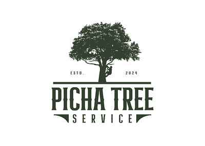 Picha Tree Service_ Logo Design adobe illustrator branding creative design design graphic design logo logo design picha tree service