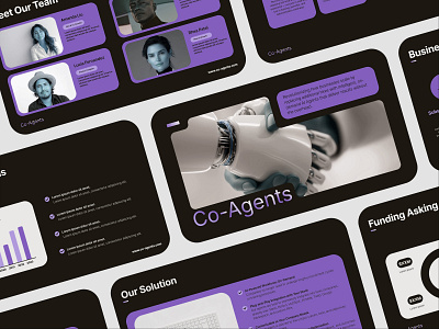 Co Agents Pitch Deck Design 3d branding graphic design logo motion graphics