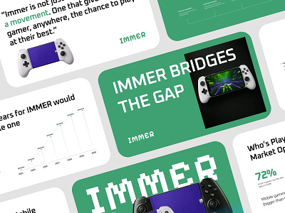 Immer Investor Pitch Deck Design 3d animation branding graphic design logo motion graphics