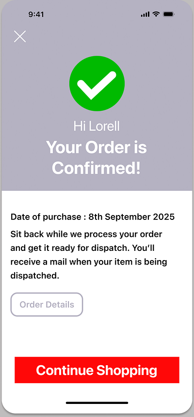Confirmation Page daily ui 054