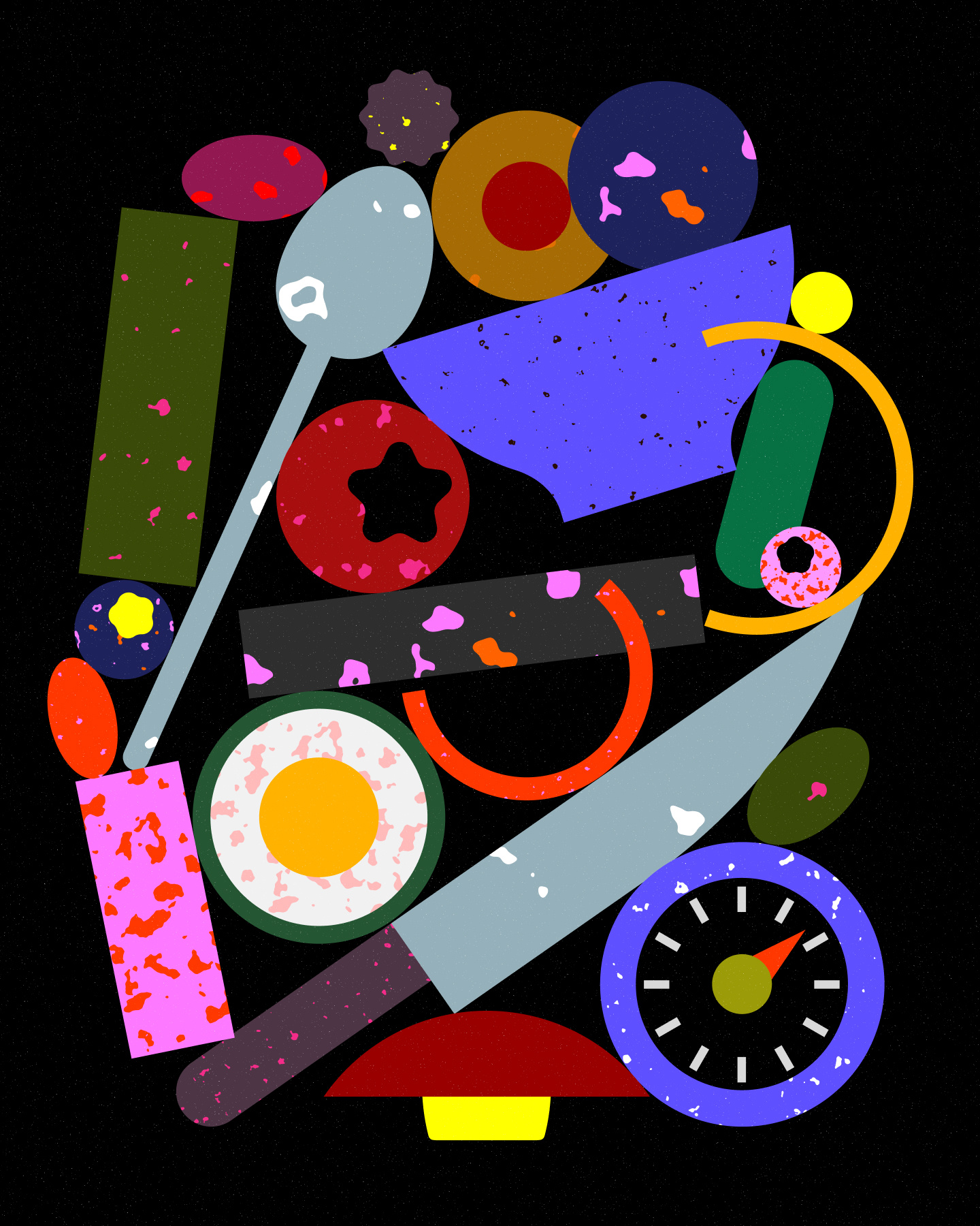 culinary balance cooking culinary illustration kitchen motion graphics texture