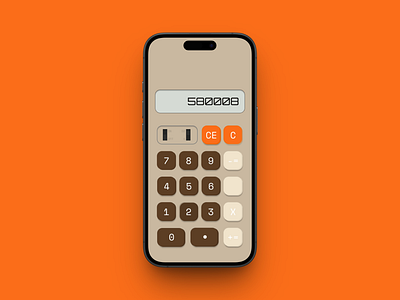 Daily UI #004 Calculator animation appdesign calculator challenge day4 retro ui