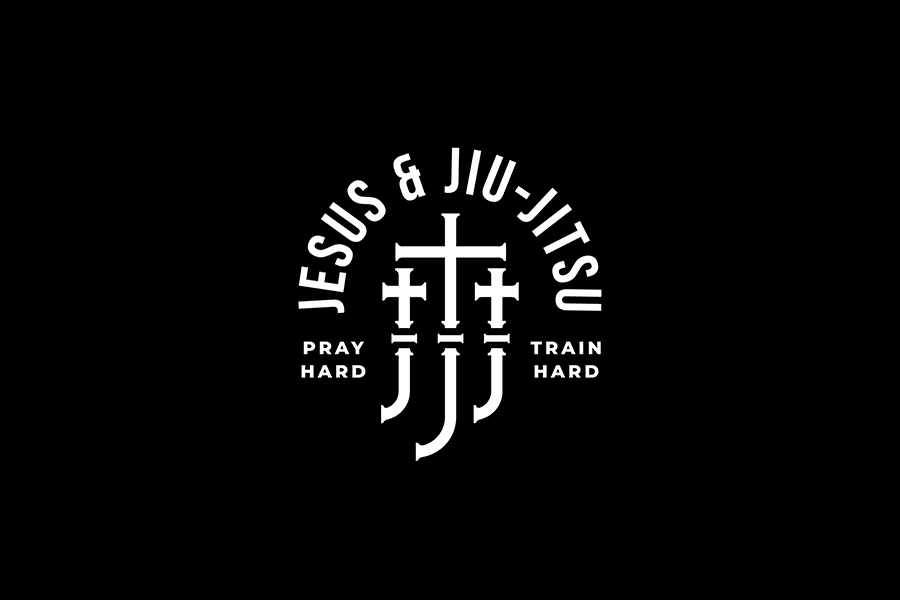 Jesus & Jiu-Jitsu Logos animation badge design branding christian creative design jesus jiu jitsu logo martial arts merchandise monogram sports sports branding typography wrestling