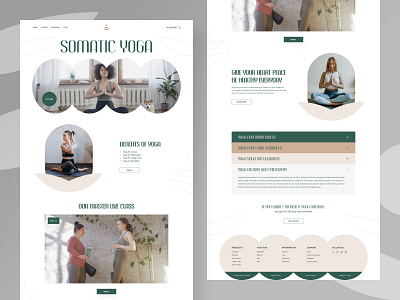 Yoga Landing Page / Web UI agency branding clean clean design concept design e commerce fitness flat gym landing page logo minimal motion graphics product sass ui yoga homepage yoga landingpage yoga logo