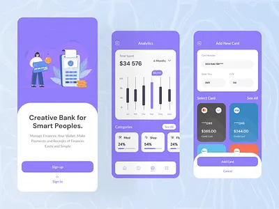 Online Mobile Banking App UI Design. 3d app app ui banking app branding design graphic design mobile app mobile bank app mobile banking money transaction money transter app newest online banking app popular design product design transaction app ui uiux ux