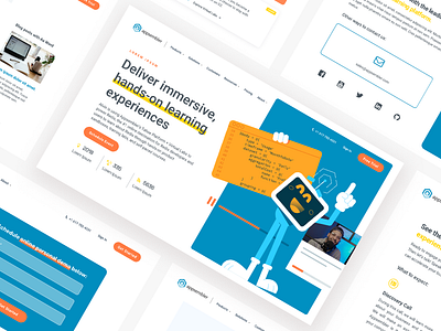 Appsembler website reskinning branding design graphic design illustration ui uiuxdesign ux vector webdesign