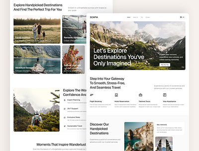Scapia Homepage – Travel Agency Website UI Figma destination showcase explore the world ui figma home page figma template hero section figma homepage ui design mobile friendly ui modern travel website responsive travel ui travel agency design travel booking website travel site template travel ui figma ui inspiration ui showcase ui trends ux for travel web ui figma
