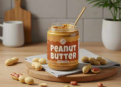 Peanut Butter Packaging Design adobe illustrator advertising brand brand identity branding design designs food food packaging design graphic design illustration logo marketing packaging packaging label design packaging design peanut peanut butter peanut butter packaging design print