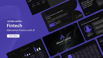 AI Powered Fintech Pitch Deck 3d animation branding graphic design logo motion graphics ui