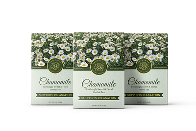 Chamomile Tea Packaging Design adobe illustrator advertising beverage brand brand identity branding chamomile chamomile tea packaging design design designs food packaging graphic design herbal herbal tea illustration logo marketing packaging packaging design print
