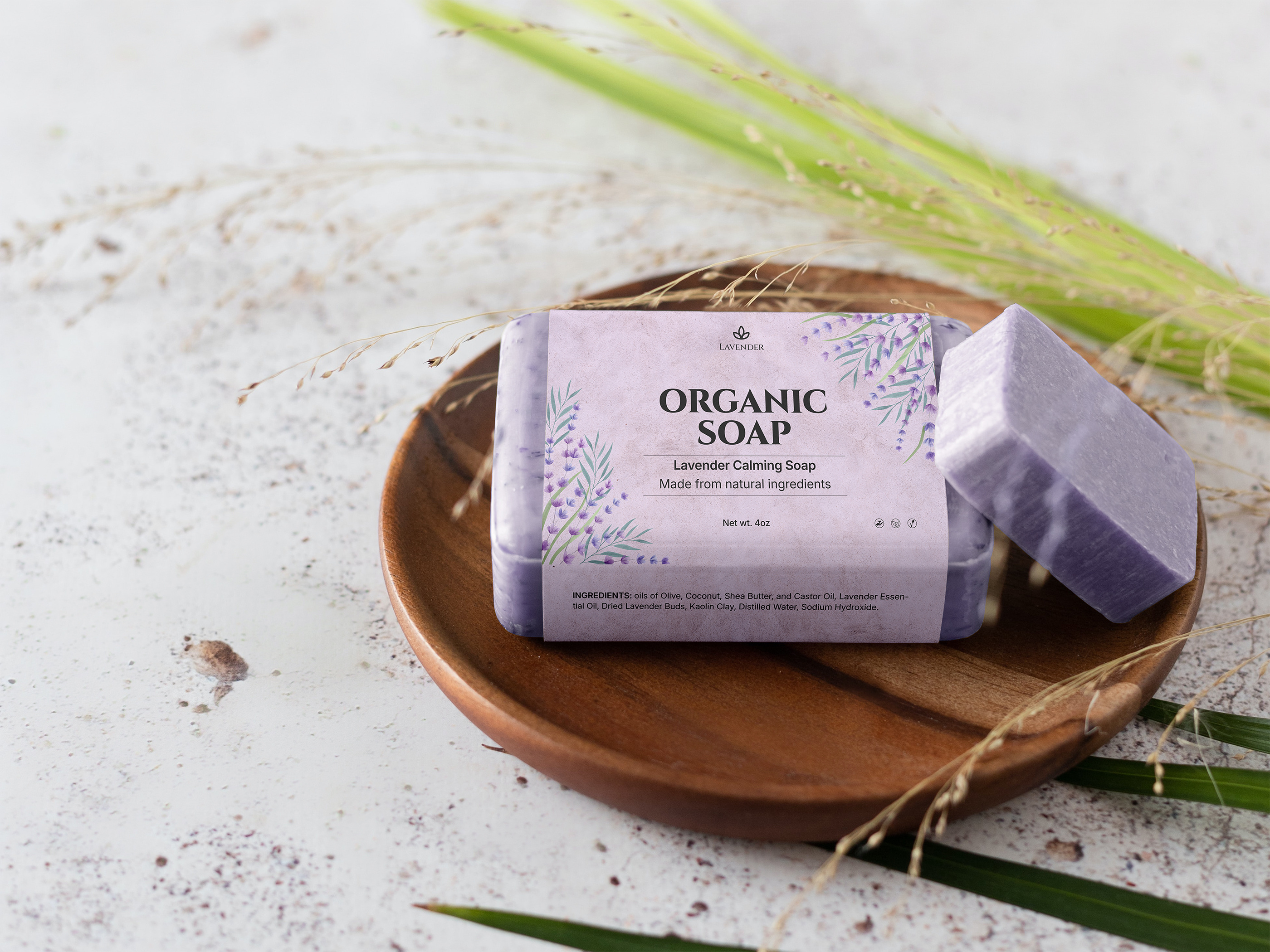 Soap Packaging Design adobe illustrator advertising brand brand identity branding design designs graphic design illustration lavendar logo marketing packaging packaging design print soap