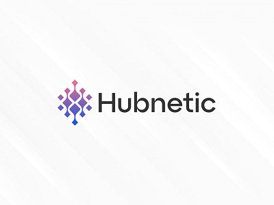 Hubnetic - Logo Design for Tech Company brand identity branding branding mark design h logo icon identity letter letter logo logo logo creation logo designer logo maker logo mark logodesign logos logotype design typography vector