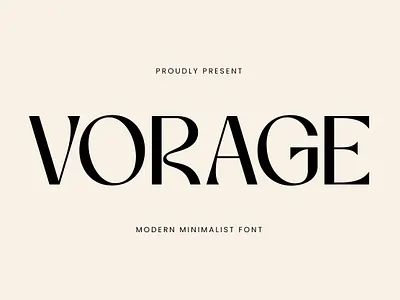 Vorage | Modern Minimalist Typeface branding design display font font font duo fonts free logo logo font logotype luxury font minimalist modern font sans serif serif type type design typeface typography