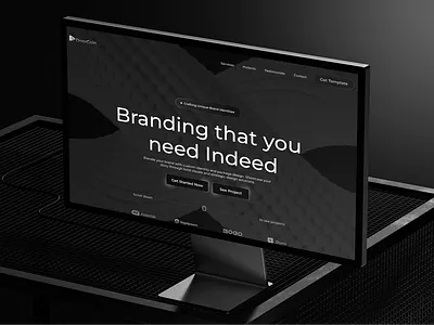 Sleek Portfolio & Agency Redesign | UI/UX agency creative graphic design marketing monochromatic personal portfolio typographic ui uiux ux website