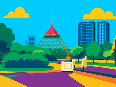 Bukit Indah Recreation Park, Malaysia branding design graphic design illustration ui vector visual