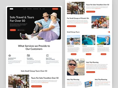 Travel Website Design & Responsive Design antdesk designer efatuix homepage landing page mobile friendly mobile ui responsive design travel travel agency travel agency website travel business travel website trip trip planner ui ux design web web design web site website design