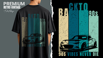 90s Vintage T-Shirt Design retro vibes