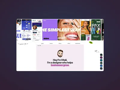 Portfolio branding design interface portfolio ui ux web web design