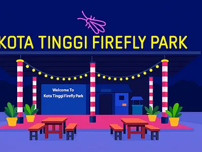 Kota Tinggi Firefly Park, Malaysia branding design graphic design illustration ui vector visual