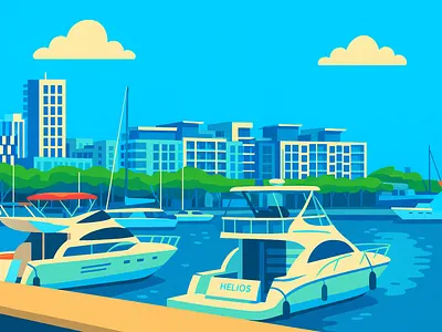 Puteri Harbour, Malaysia branding design graphic design illustration ui vector visual