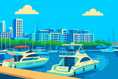 Puteri Harbour, Malaysia branding design graphic design illustration ui vector visual