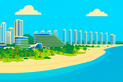 Forest City, Malaysia branding design graphic design illustration ui vector visual