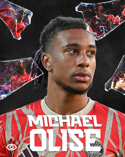 Michael Olise. #graphicdesign #visualsbybf branding design graphic design