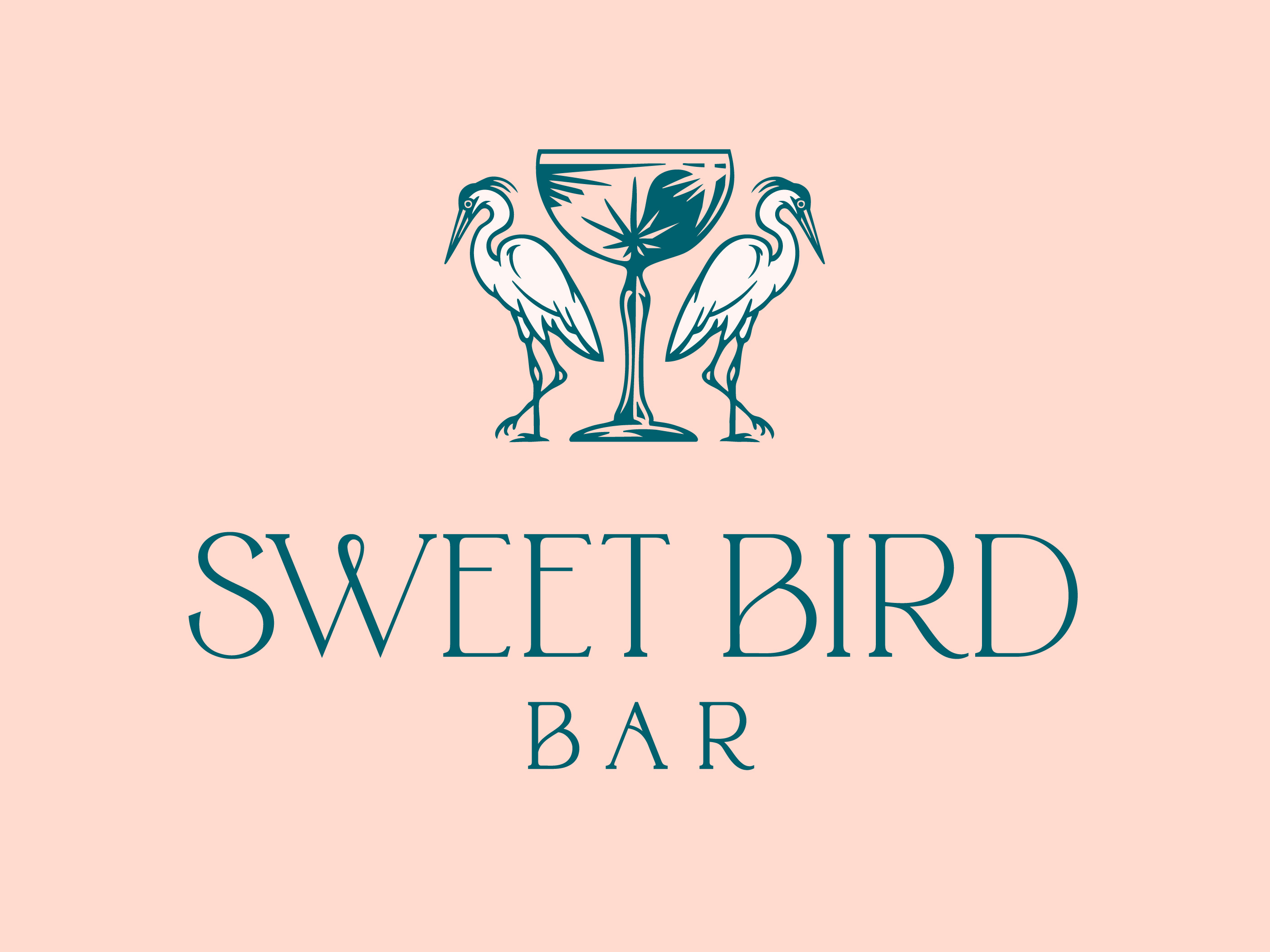 Sweet Bird Bar 2d 2d design bar brand brand design brand identity branding design graphic design hospitality illustration logo logo design logodesign logomark luxury travel tropical