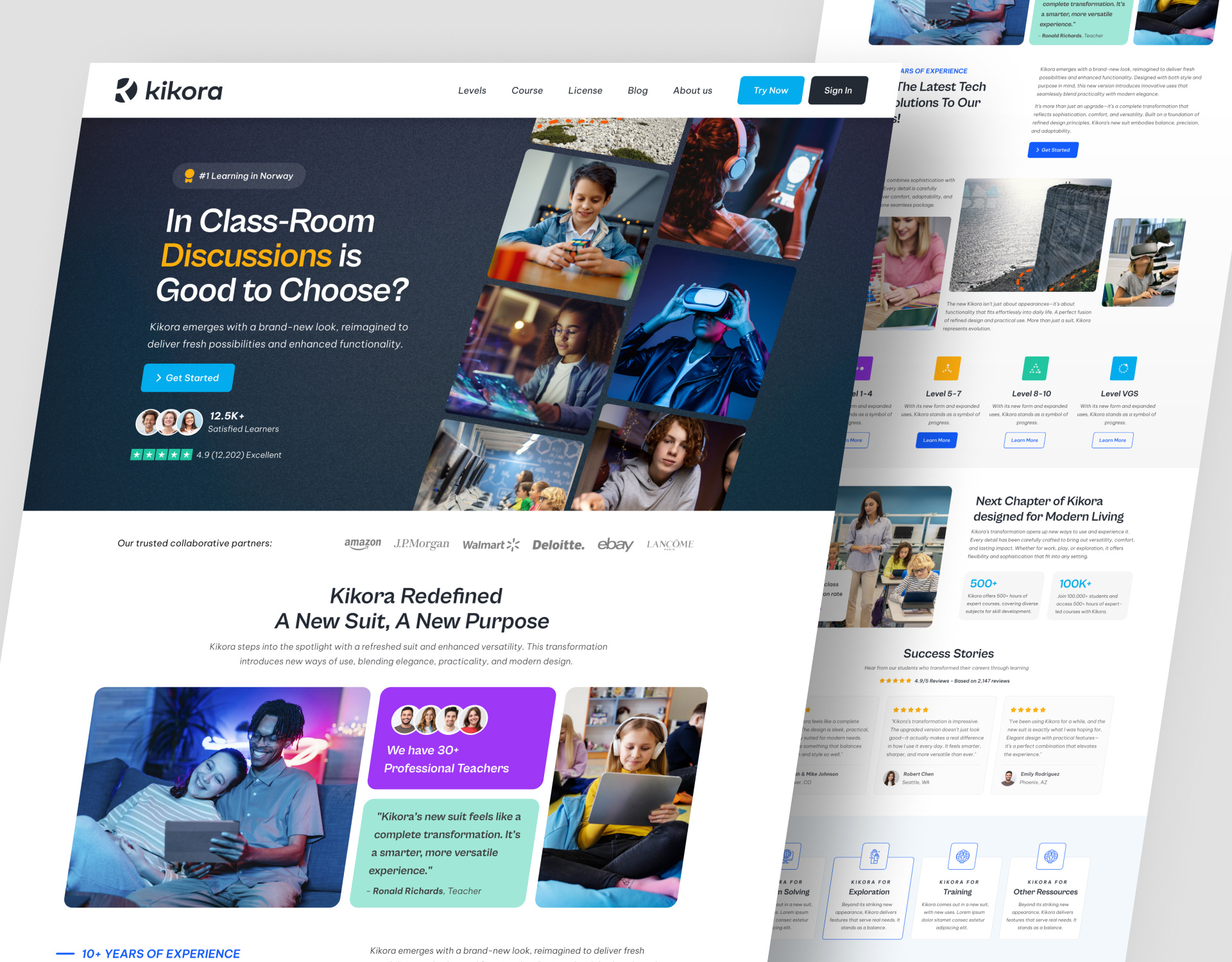 Example of Website Design (5 Pages)