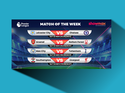 Match of the week branding graphic design motion graphics