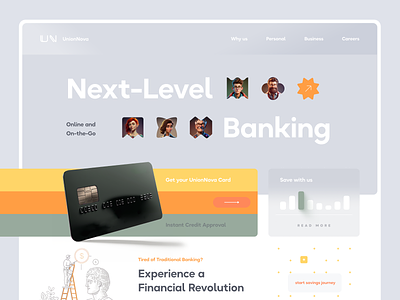 Online Banking Website design minimalism ui ux webdesign website