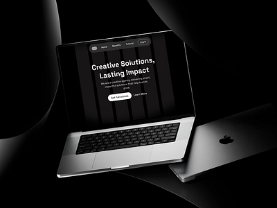 Creative vision meets impactful design animation branding digital agency hero section design mockup ui ux webdesign