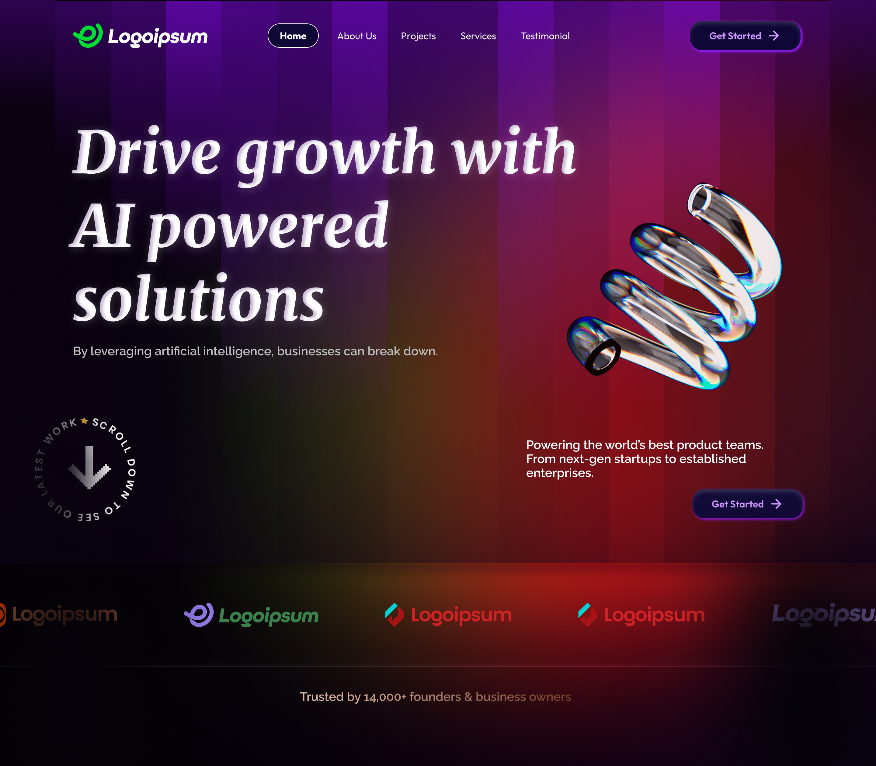 Example of Responsive Figma Website UI Design 
