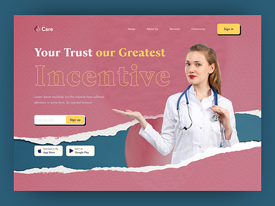 Health Care Website landing page consultation doctor eftiar health care healthcare home page homepage hospital kitty uix landing page medical medical care medical website medical website landing page medicine ui ux web webdesign website design