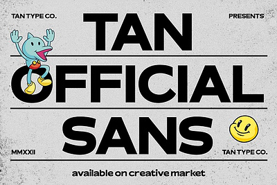 TAN - OFFICIAL Sans Serif FONT 3d animation bold branding clean font design font graphic design modern modern font modern typeface motion graphics retro sans serif sans serif display sans serif typeface serif tan official sans serif font ui vintage