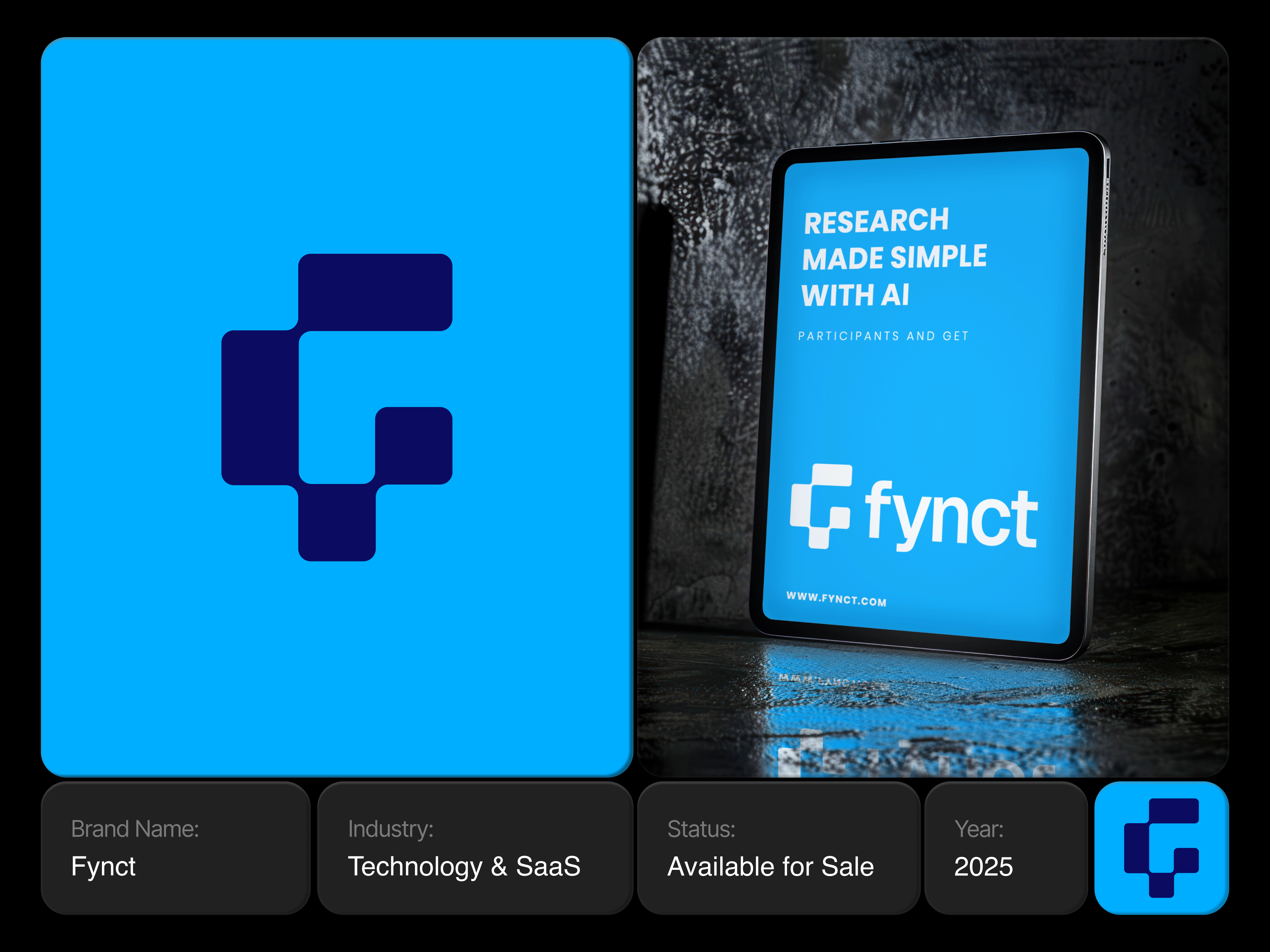 Fynct – Modern Tech & SaaS Logo Design brand design brand identity branding combination logo design geometric logo logo logo mark logo type minimal minimal logo modern logo monogram redesign saas brand startup branding techlogo technology