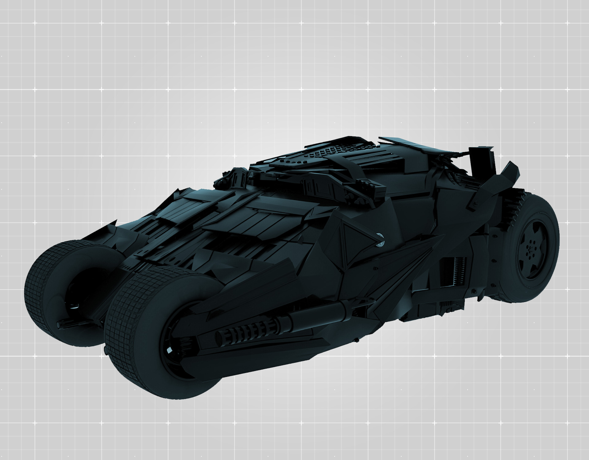 Batmobile 3D Design 3d 3ddesign 3dmax c4d cinema4d design lighting material modelling render