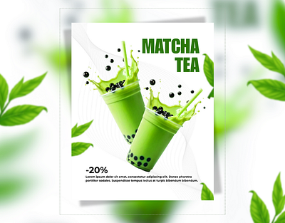 Matcha Social Media Post app arzooniaz branding designer feedback graphic design instagram matcha new optimizer post socialmedia startup tea trend trending