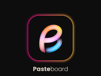 Pasteboard - app icon logo abstract logo app icon app logo b brand branding colorful logo design developers gradient logo icon letter logo logo logo design logo trends 2023 modern logo p p b startup