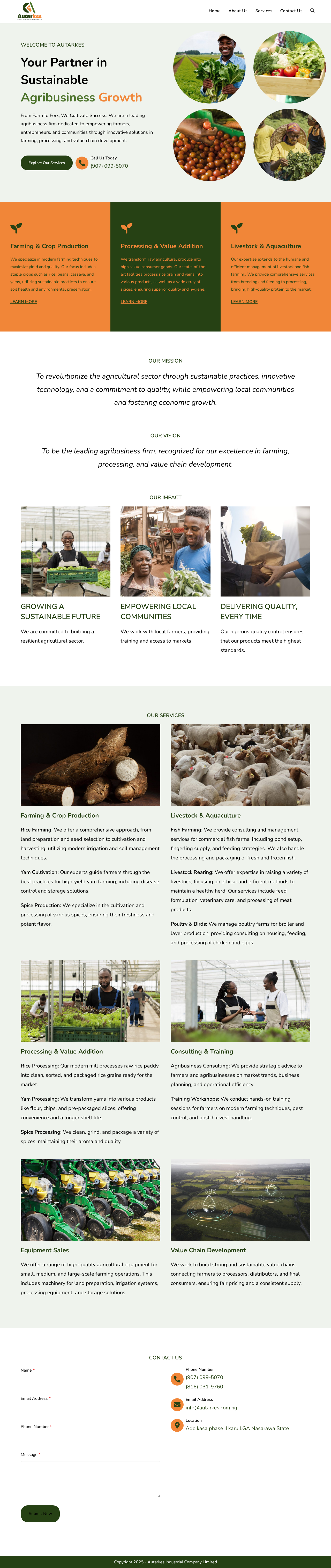 Autarkes Industrial Company Limited elementor ui wordpress