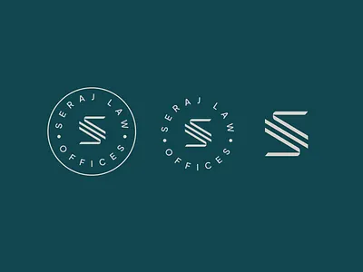 Law Firm Logo Design Brand Identity Set Badges badge branding design firm geometric graphic design icon law logo mark s teal vector