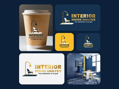 Interior Design Logo branding business company desi design dribbble dribble flat graphic design illustration interior interior design logo interior logo design logo motion graphics