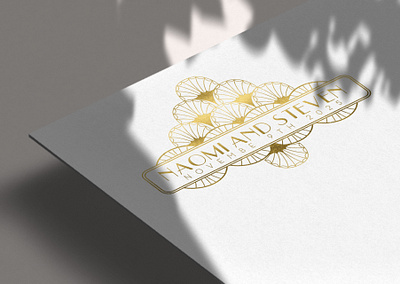 Art Deco Wedding Logo Design bespoke wedding logo custom monogram custom wedding logo design illustration logo luxury logo luxury wedding logo wedding logo wedding monogram