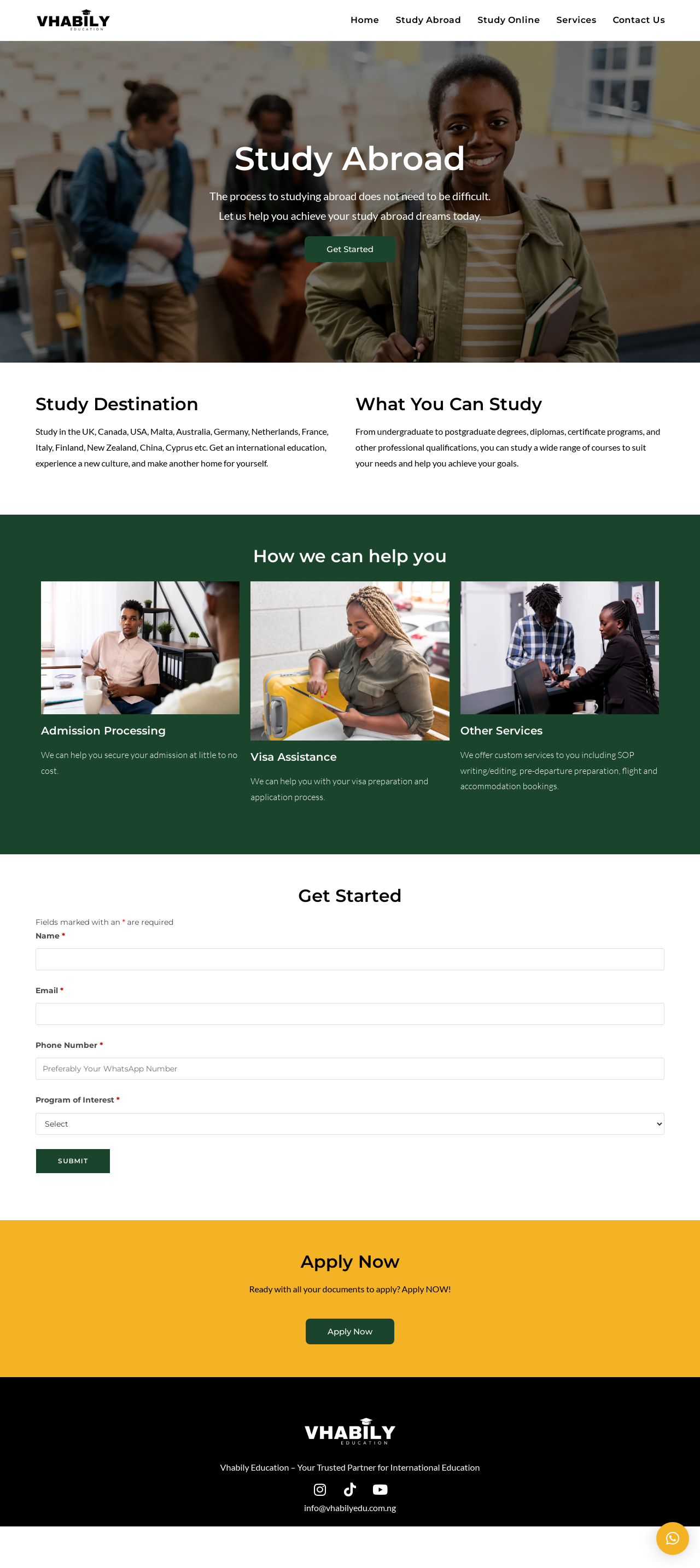 Vhabily Education elementor ui wordpress