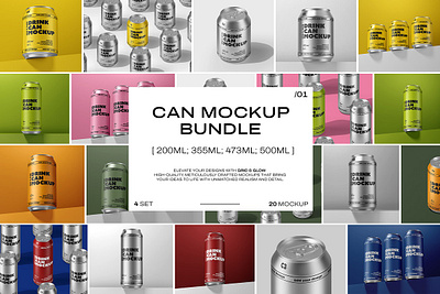 PREMIUM Can Mockup PSD Bundle aluminum can beer can box box mockup branding can mockup design drink can energy drink mockup macbook mockup mockup packaging premium can mockup psd bundle soda can soft drink mockup template ui