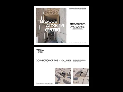 Basque Museum Bilbao 02 architecture grid layout modern modernist portfolio presentation prototype transition typography web