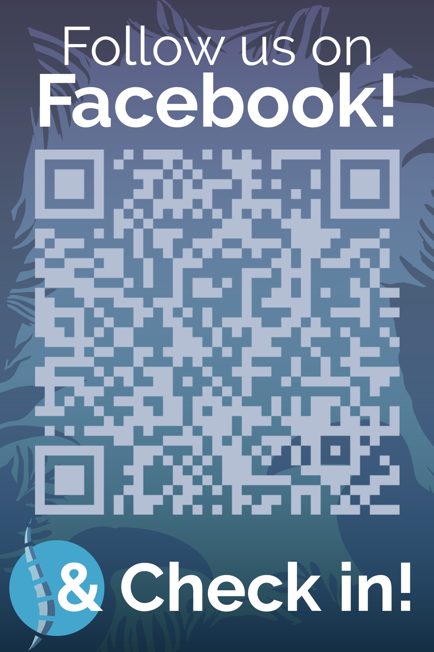 Sandwich board and in-office QR code designs branding graphic design