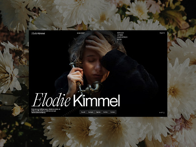 Creative Digital Universe for a Singer & Poet 3d animation branding concept dark design elegant graphic design immersive mockup motion design storytelling ui ux webdesign webflow website