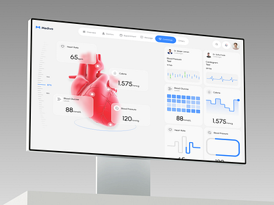 Medical Dashboard Design artxis clean dashboard design healthcare heartbit medical medical dashboard design minimal modern product design ui ui design web app web design