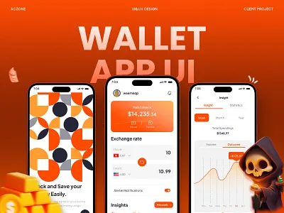 Wallet App UI Design animation app ui branding graphic design ui ui design wallet app ui wallet app ui design